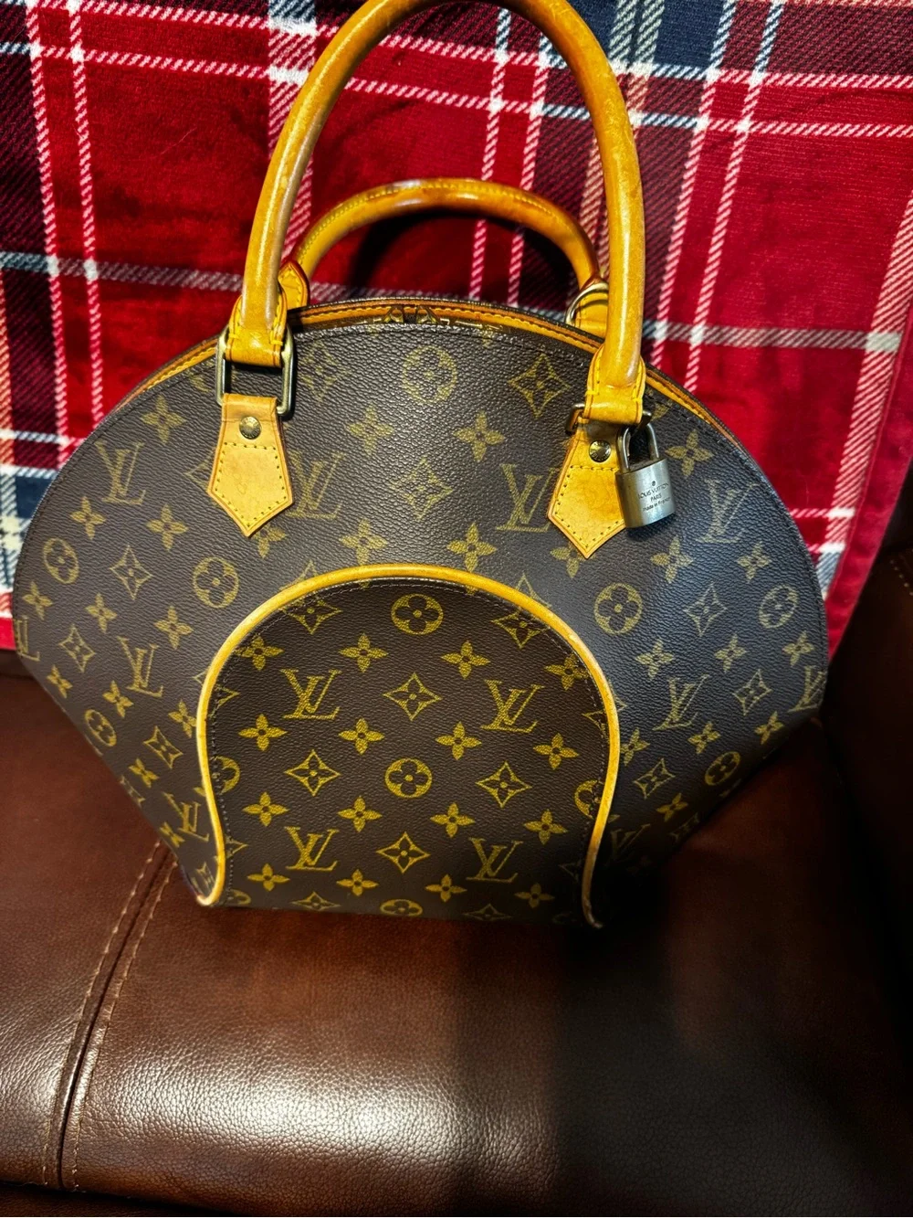 Louis Vuitton Vintage Brown Monogram Ellipse PM Handbag